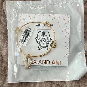 Alex and Ani Gold Angel Charm Bracelet